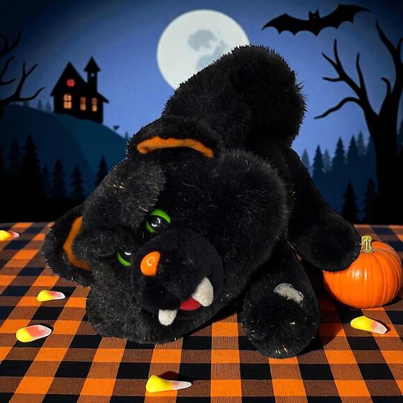 Dan Dee Scaredy Cat Animated Spinning Head and Meowing Stuffed Animal Cat - Picture 11 of 11